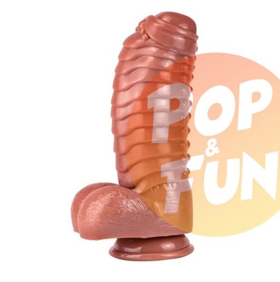 Gode Monster Carapace 22 x 10cm Marron sur Pop and Fun - Sextoys et poppers