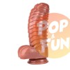 Gode Monster Carapace 22 x 10cm Marron sur Pop and Fun - Sextoys et poppers