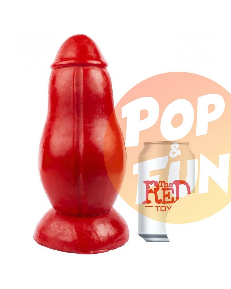 Gode Mushy 20 x 10cm Rouge sur Pop and Fun - Sextoys et poppers