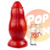Gode Mushy 20 x 10cm Rouge sur Pop and Fun - Sextoys et poppers