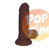 Gode réaliste avec bourses -15x5 cm sur Pop and Fun - Sextoys et poppers