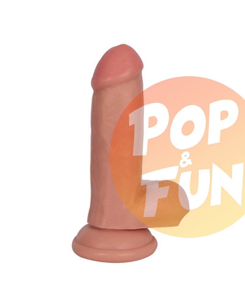 Gode réaliste avec testicules - 15x8cm sur Pop and Fun - Sextoys et poppers