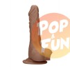 Gode réaliste avec Testicules 16x4.2cm sur Pop and Fun - Sextoys et poppers