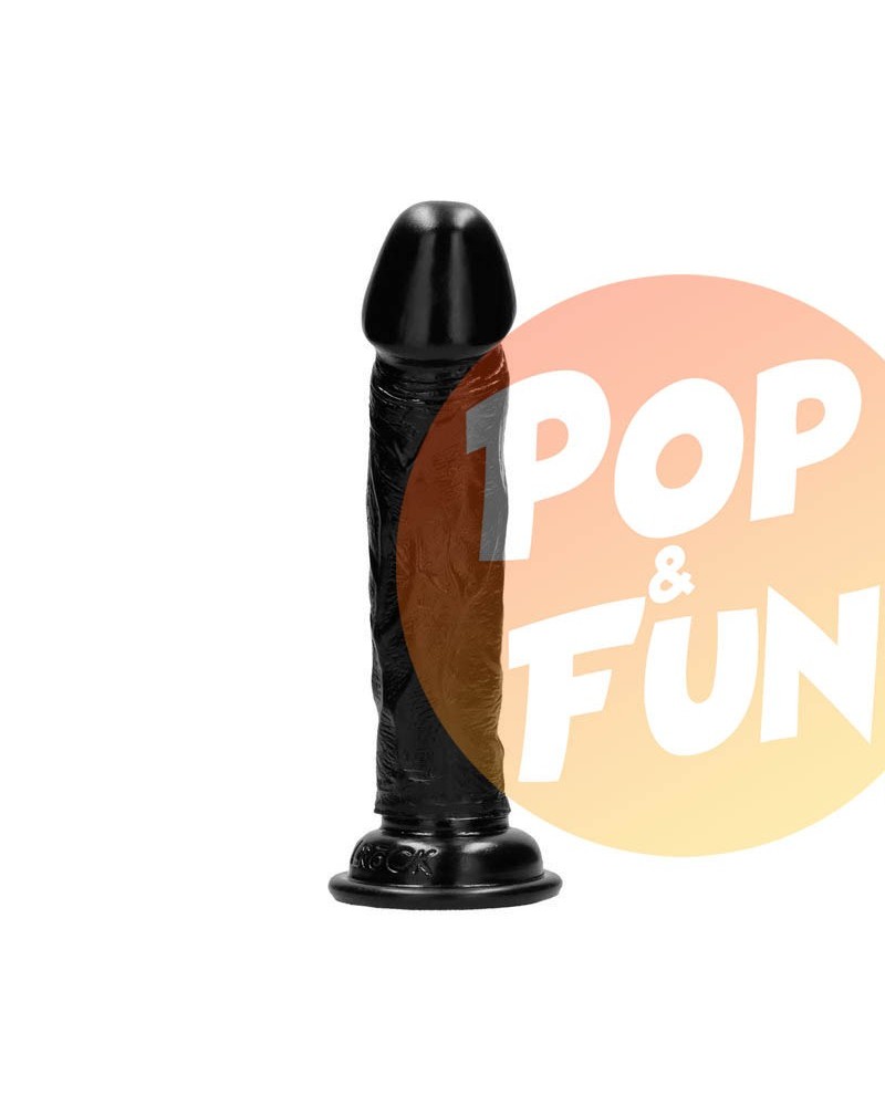 Gode réaliste Noir Realrock - 20x7cm sur Pop and Fun - Sextoys et poppers