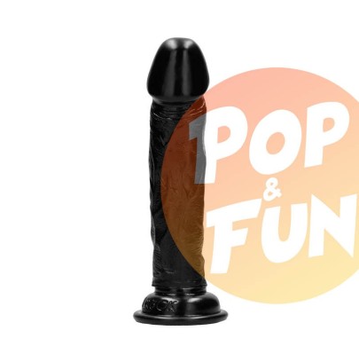 Gode réaliste Noir Realrock - 20x7cm sur Pop and Fun - Sextoys et poppers