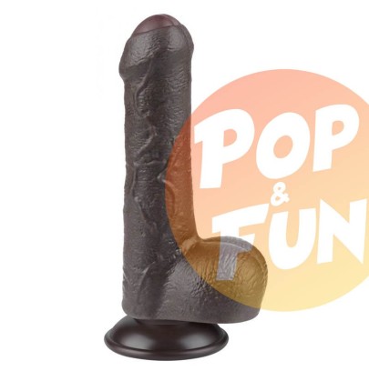 Gode Sliding Skin 12 x 3.7 cm Noir sur Pop and Fun - Sextoys et poppers