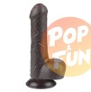 Gode Sliding Skin 12 x 3.7 cm Noir sur Pop and Fun - Sextoys et poppers