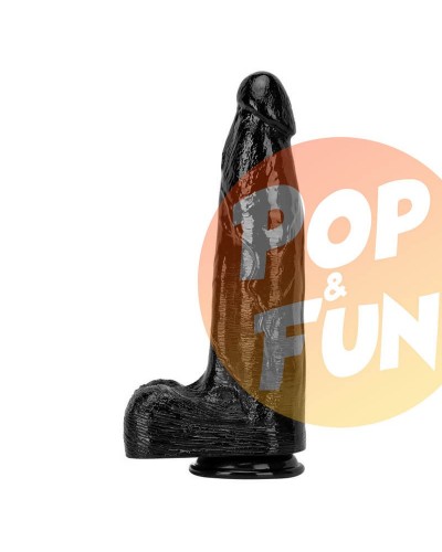 Gode Thorel 25 x 8cm Noir sur Pop and Fun - Sextoys et poppers