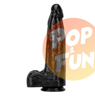 Gode Thorel 25 x 8cm Noir sur Pop and Fun - Sextoys et poppers