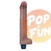 Gode vibrant Softee Vibe 21 x 4cm Marron sur Pop and Fun - Sextoys et poppers