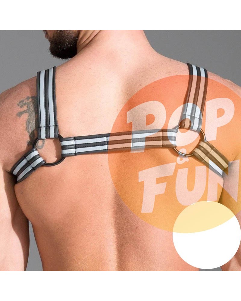 Harnais Néopréne Gris sur Pop and Fun - Sextoys et poppers