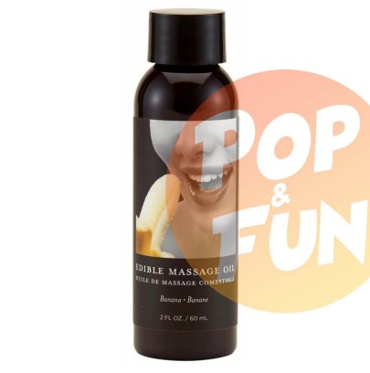 Huile de massage comestible Banane 60ml sur Pop and Fun - Sextoys et poppers