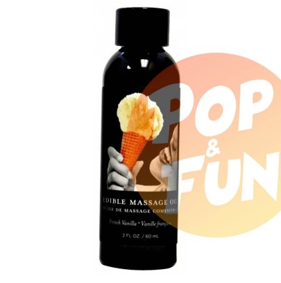 Huile de massage comestible Vanille 60ml sur Pop and Fun - Sextoys et poppers