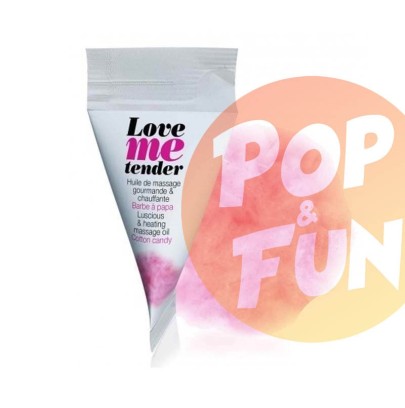 Huile de massage Love Me Tender Barbe à Papa 10ml sur Pop and Fun - Sextoys et poppers