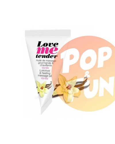 Huile de massage Love Me Tender Vanille 10ml sur Pop and Fun - Sextoys et poppers