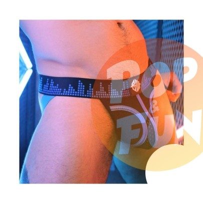 Jockstrap Equalizer Noir-Bleu sur Pop and Fun - Sextoys et poppers