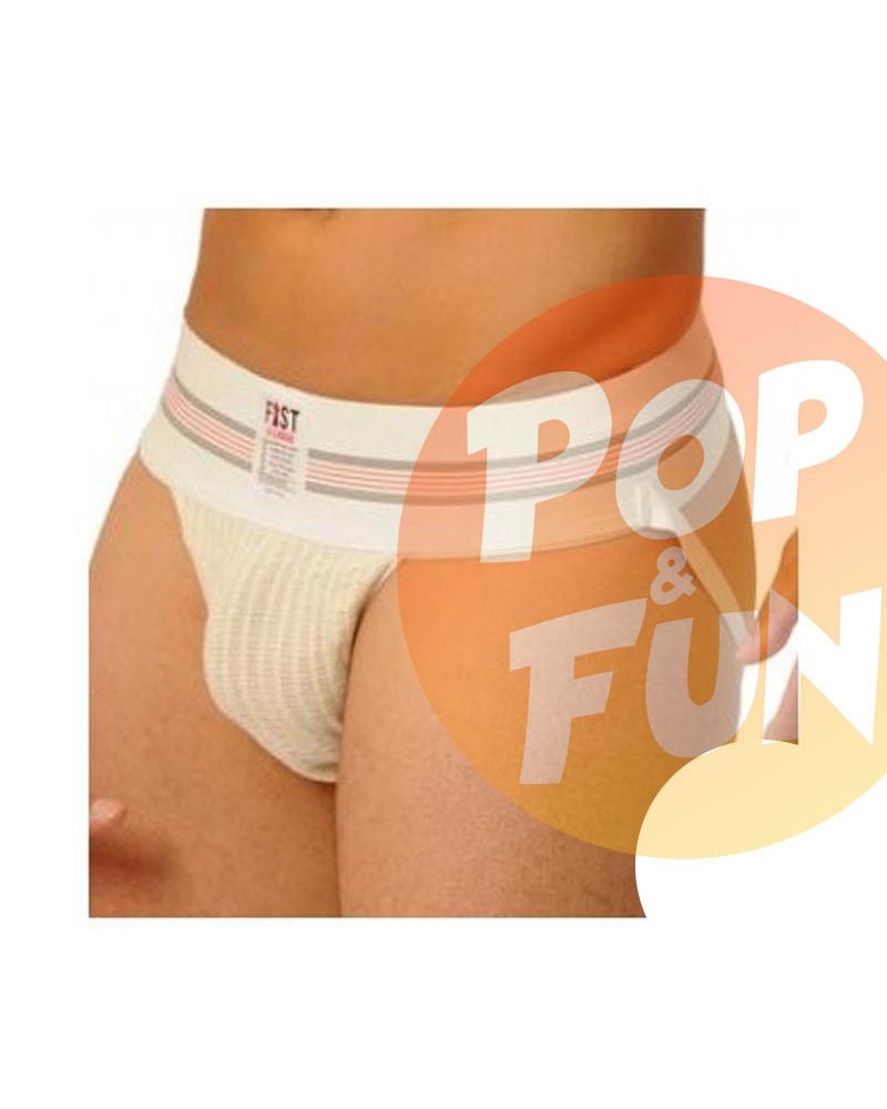 Jockstrap Fist Large Bande Blanc sur Pop and Fun - Sextoys et poppers