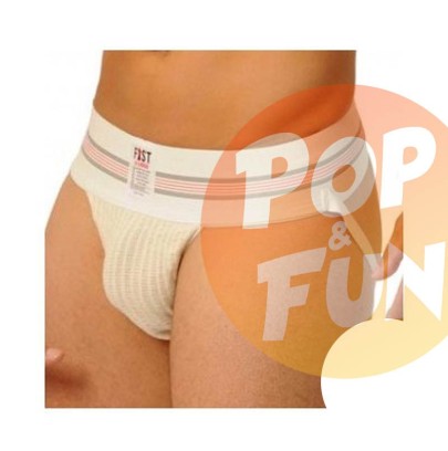 Jockstrap Fist Large Bande Blanc sur Pop and Fun - Sextoys et poppers
