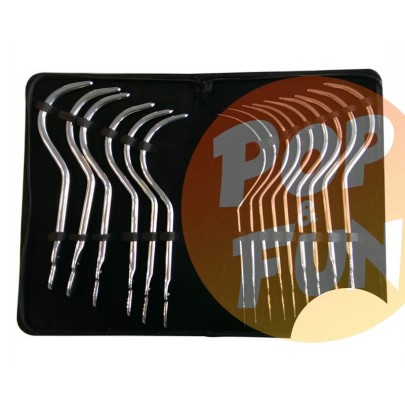 Kit 15 Tiges courbées pour Urètre Guyon Curves 25cm - Diamétre de 2.5 à 12mm sur Pop and Fun - Sextoys et poppers