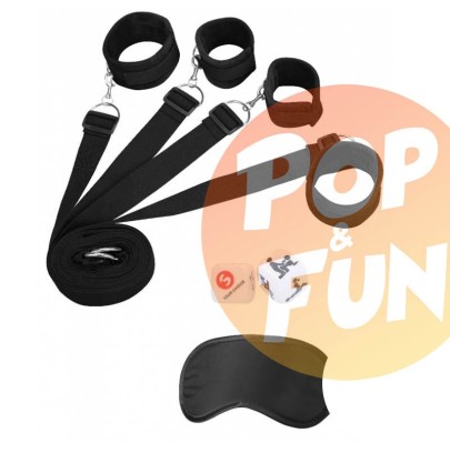 Kit 4 Attaches de lit Bondage sur Pop and Fun - Sextoys et poppers