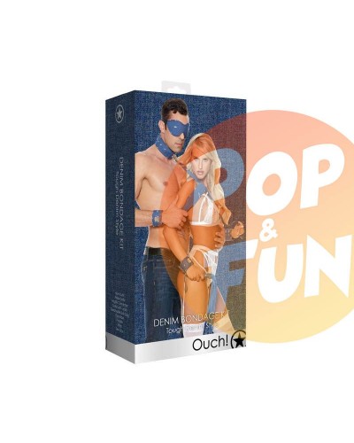 Kit Bondage Denim Ouch sur Pop and Fun - Sextoys et poppers