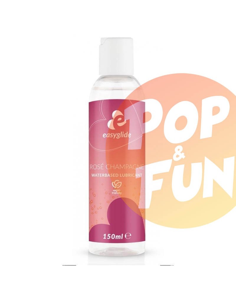 Lubrifiant aromatisé Rosé Champagne Easyglide - 150mL sur Pop and Fun - Sextoys et poppers