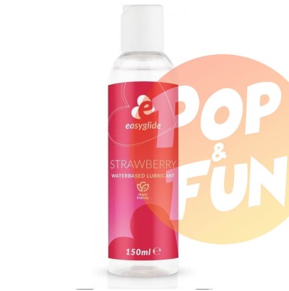 Lubrifiant Arôme Fraise Easyglide - 150mL sur Pop and Fun - Sextoys et poppers