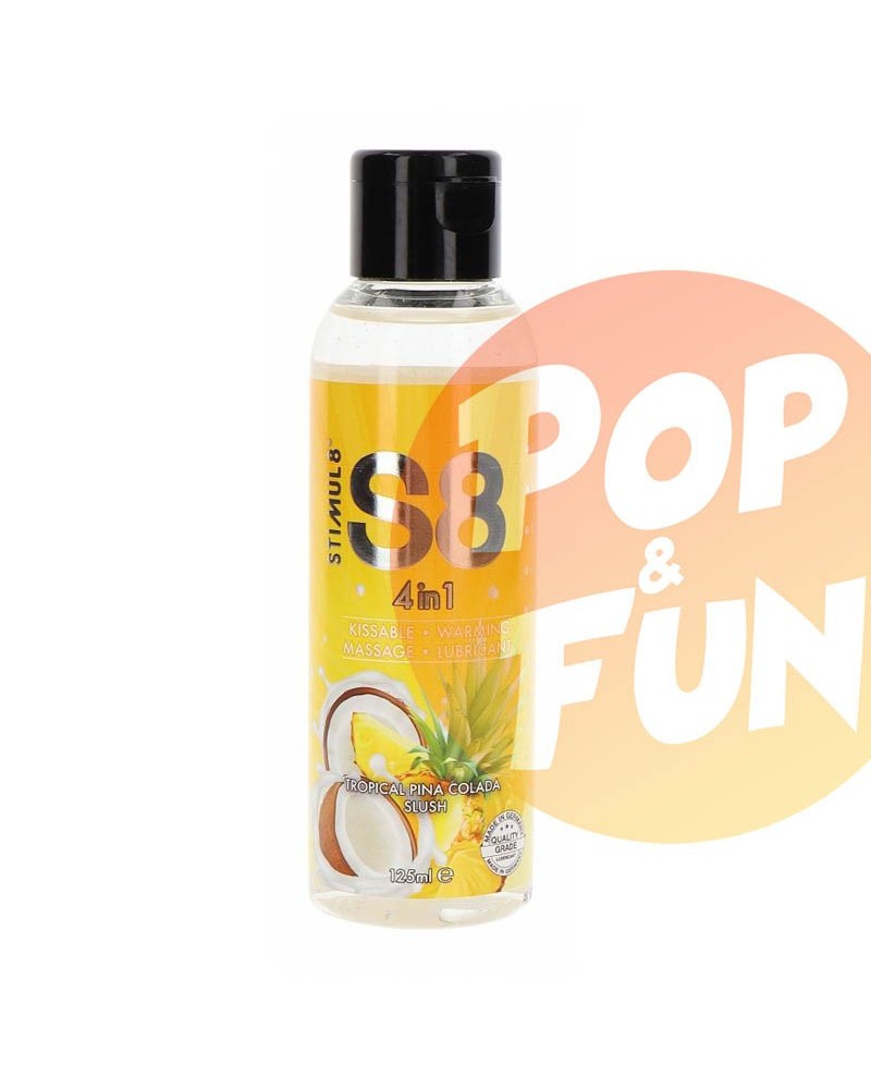 Lubrifiant Comestible Coco Pina Colada 4in1 S8 125mL sur Pop and Fun - Sextoys et poppers