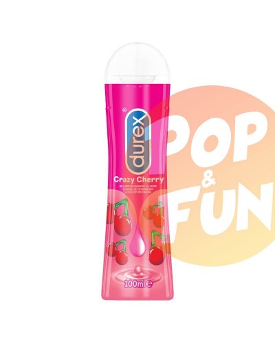 Lubrifiant Durex Crazy Cherry 100ml sur Pop and Fun - Sextoys et poppers