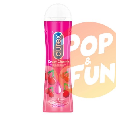 Lubrifiant Durex Crazy Cherry 100ml sur Pop and Fun - Sextoys et poppers