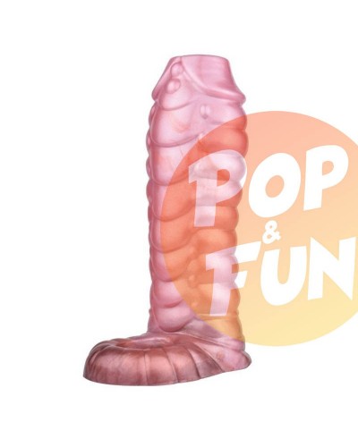 Manchon de pénis Dragscal 13 x 5cm Rose sur Pop and Fun - Sextoys et poppers