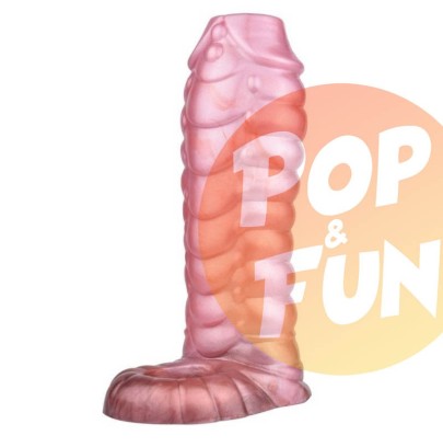 Manchon de pénis Dragscal 13 x 5cm Rose sur Pop and Fun - Sextoys et poppers