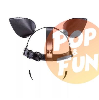 Masque Tête de chien Dog Fun Noir sur Pop and Fun - Sextoys et poppers