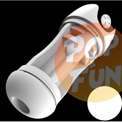 Masturbateur automatique Max Cup Vibrations et Succion Blanc sur Pop and Fun - Sextoys et poppers