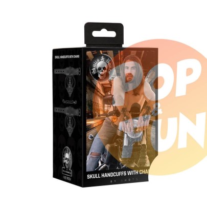 Menottes avec Chaines "Skulls" sur Pop and Fun - Sextoys et poppers