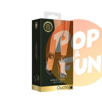 Menottes de Chevilles - Theme Militaire Ouch sur Pop and Fun - Sextoys et poppers