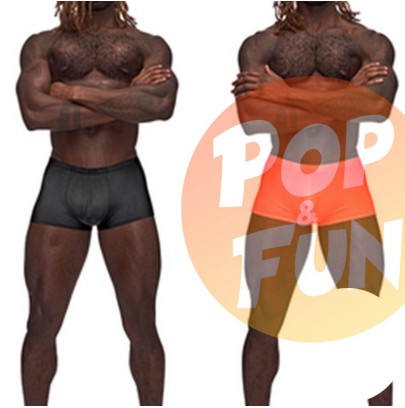 Mini short Barely There Noir ou Rouge sur Pop and Fun - Sextoys et poppers