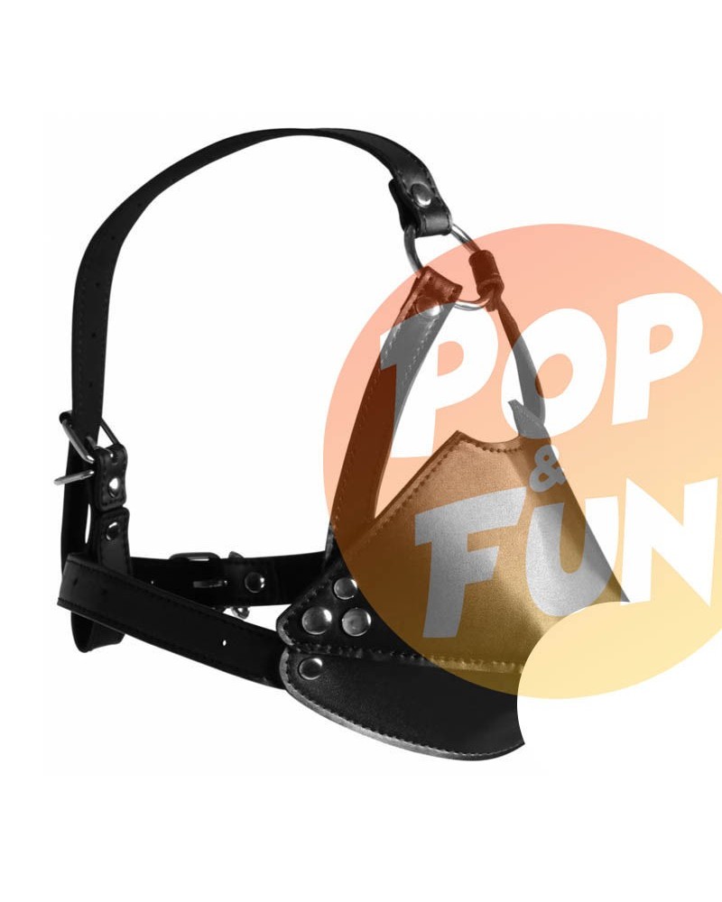 Museliére avec Bâillon Head Harness Noire sur Pop and Fun - Sextoys et poppers