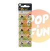 Piles boutons type LR41 par 10 sur Pop and Fun - Sextoys et poppers