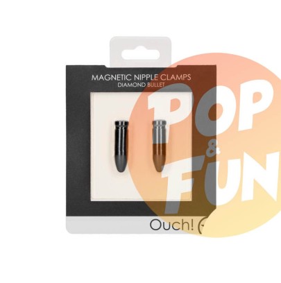 Pince tétons magnétiques Diamond Bullet Ouch sur Pop and Fun - Sextoys et poppers