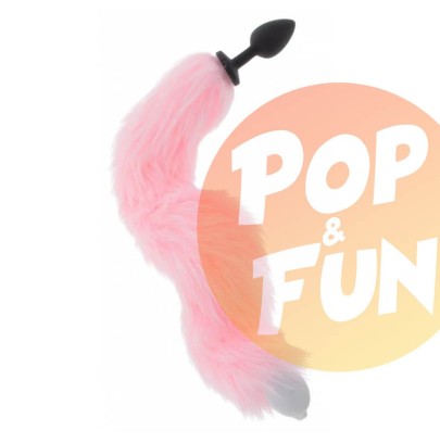 Plug avec queue Licorne Led 6 x 2.8cm Rose sur Pop and Fun - Sextoys et poppers