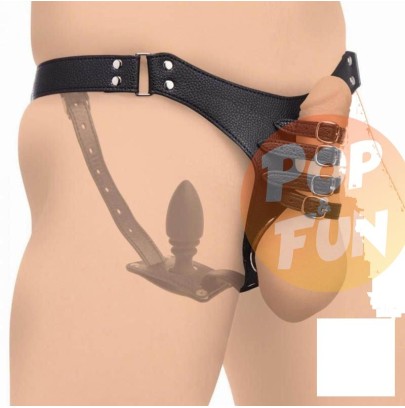 Ceinture de chasteté avec plug Strict Male 8.5 x 3.3cm