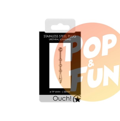 Plug Penis en métal Ouch - 0.6x5.8cm sur Pop and Fun - Sextoys et poppers