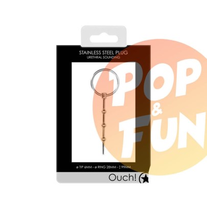 Plug Penis Métal 0.6x9.9cm Ouch sur Pop and Fun - Sextoys et poppers