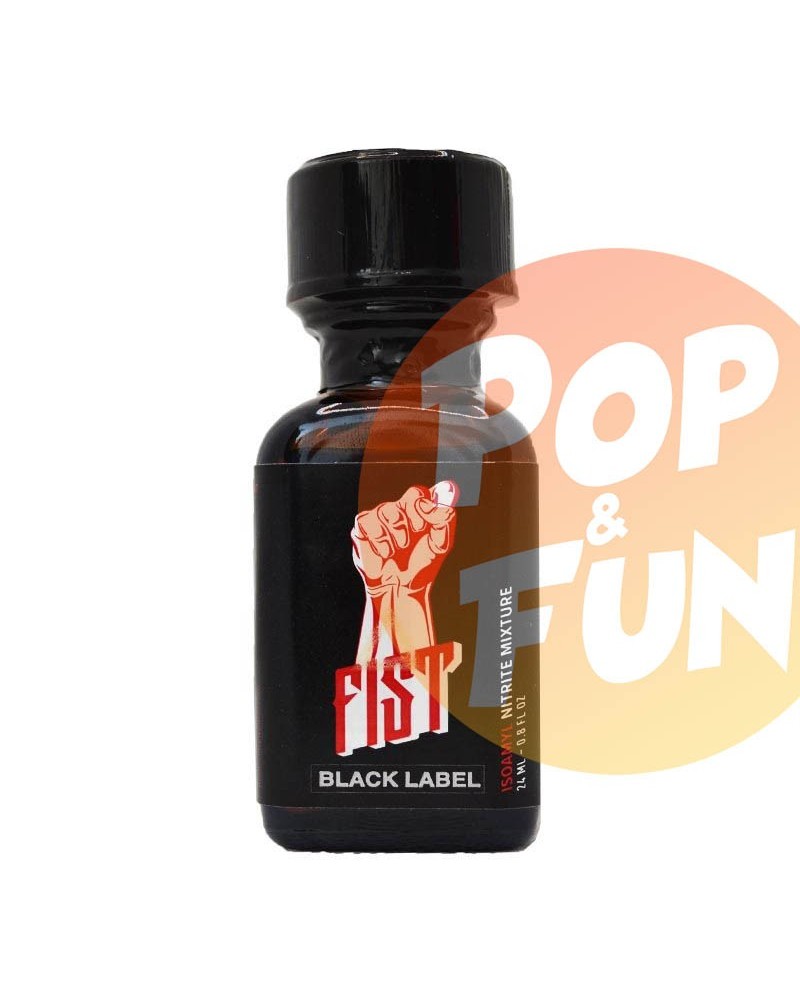 Poppers Fist Black Label 24ml Amyl sur Pop and Fun - Sextoys et poppers