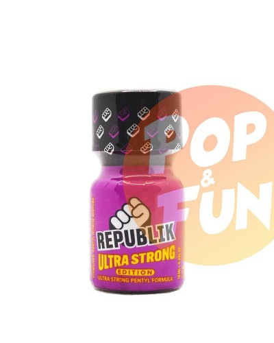 Poppers Republik Ultra Strong 10ml Pentyl sur Pop and Fun - Sextoys et poppers