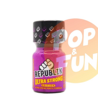 Poppers Republik Ultra Strong 10ml Pentyl sur Pop and Fun - Sextoys et poppers