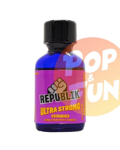 Poppers Republik Ultra Strong Edition 24ml Pentyl sur Pop and Fun - Sextoys et poppers