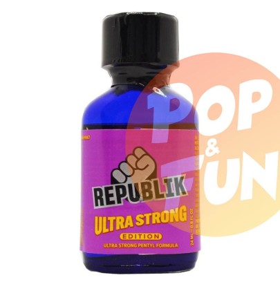 Poppers Republik Ultra Strong Edition 24ml Pentyl sur Pop and Fun - Sextoys et poppers