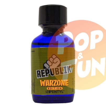 Poppers Republik Warzone Edition Pentyl 24ml sur Pop and Fun - Sextoys et poppers